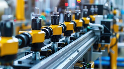 Explain the function and importance of safety features in automated manufacturing systems, such as emergency stops and interlocks.  