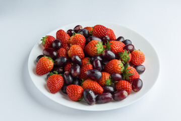 strawberry and grape fresh 