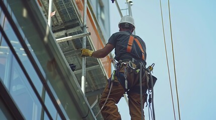 Fall Protection: Measures to prevent falls from elevated areas such as scaffolds, roofs, and ladders  