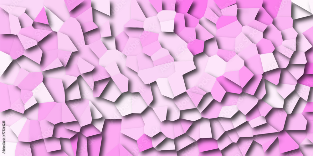 Poster abstract colorful background with polygon or vector frame. texture of geometric shapes with shadows 