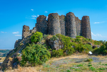 Summer day at Amberd castle in Armenia