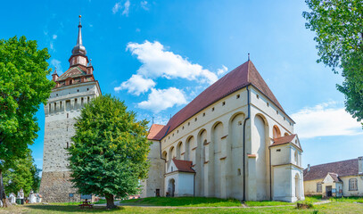 Fototapeta na wymiar Saint Stephen Fortified Church of Saschiz in Romania