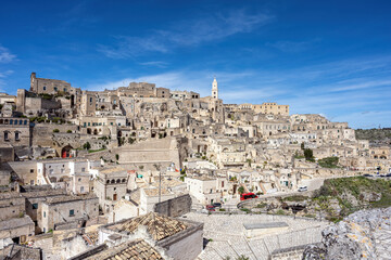 The old town of Matera in southern Italy - 779366806
