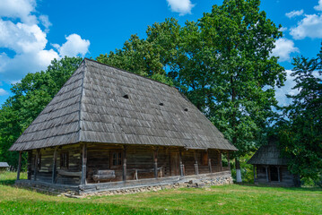 Fototapeta na wymiar Maramures Village Museum in Sighetu Marmatiei in Romania