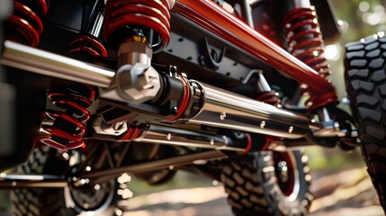 Imagine you're designing a new type of suspension system for off-road vehicles. Outline its key...