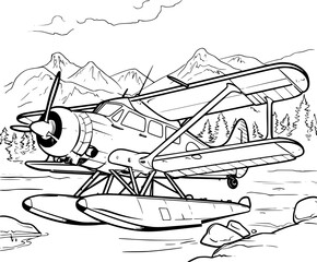 Float Plane for coloring