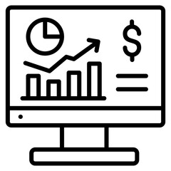Data Analytics Icon Element For Design