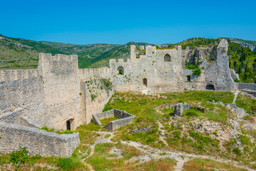View of the Blagaj fortress in Bosnia and Herzegovina