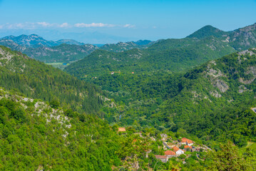 Obraz premium Panorama view of Skadar lake in Montenegro
