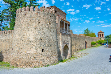 Obraz premium Telavi fortress and King Erekle II Palace in telavi, Georgia