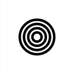 Target coil symbolic vector icon