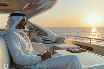 Sunset Serenity on a Luxury Yacht