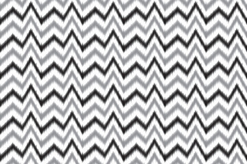 black and white Ikat seamless pattern