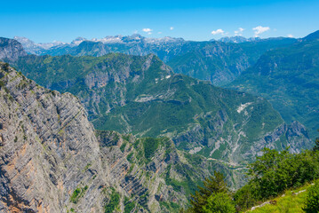 Grlo Sokolovo viewpoint over border between Montenegro and Albania