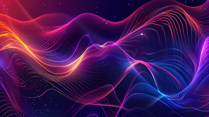 Obraz premium background paint art brush, gradient abstract wave of line, gradient radial full color