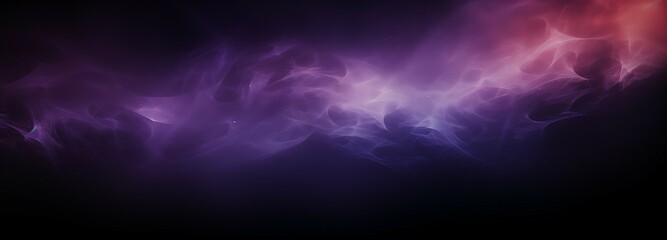 Dark moody banner background grainy gradient glowing purple black violet noise texture  - obrazy, fototapety, plakaty