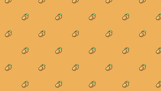 animated image of an orange as a video background