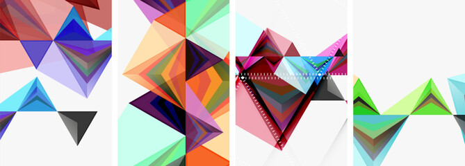 Fototapeta na wymiar Minimalist triangular geometric clean concept posters for wallpaper, business card, cover, poster, banner, brochure, header, website