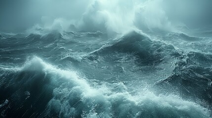 storm at sea - obrazy, fototapety, plakaty