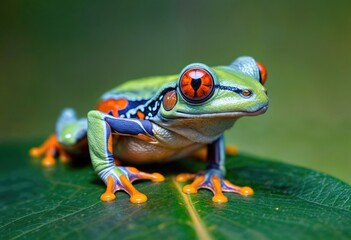 Red-Eyed Tree Frog - obrazy, fototapety, plakaty