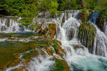 Great Una Waterfalls in Bosnia and Herzegovina