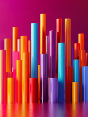 Obraz premium abstract colorful background ganrative.ai