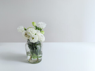 white flowers in vase