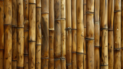 Rustic bamboo wood texture background with textured finishing for a natural look
