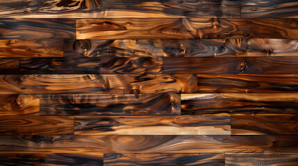 Acacia wood texture background adorned with burnished finishing for elegance