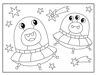 Space Coloring Pages for Kids