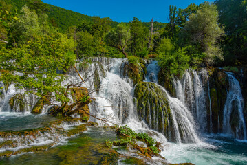 Great Una Waterfalls in Bosnia and Herzegovina