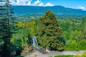 Cabin lift leading to Martvili monastery in Georgia