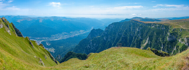 Fototapeta premium Summer day at Bucegi mountains in Romania