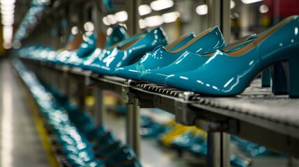 Shoe factory. Automated shoe production