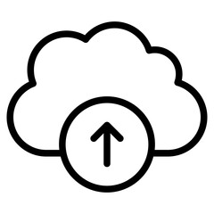 upload icon, cloud uploading symbol, arrow up icon
