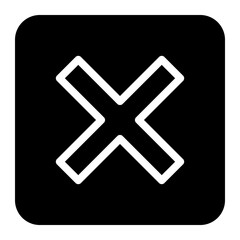 Cross Icon Black | Crosses | Cancel Symbol | Wrong Illustration | Logo | X Sign