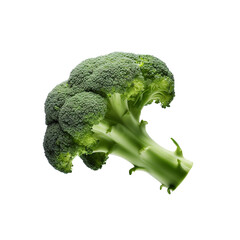Broccoli isolated on white background with clipping path