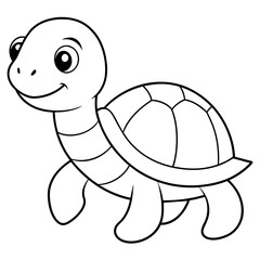 Cute turtle vector
