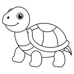 Cute turtle vector
