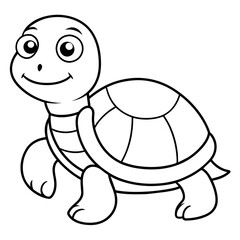 Cute turtle vector