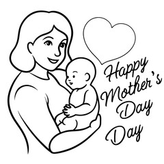 mothers and baby vector