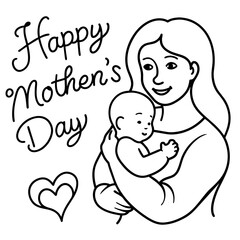 mothers and baby vector