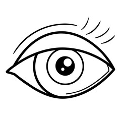 Obraz premium eye illustration vector