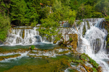 Great Una Waterfalls in Bosnia and Herzegovina