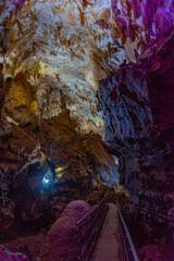 View of the Prometheus cave near Kutaisi, Georgia