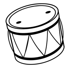 Drum isolated vector