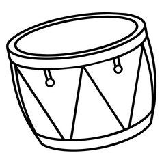 Drum isolated vector