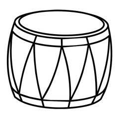 Obraz na płótnie Canvas Drum isolated vector