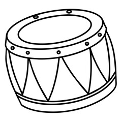 Fototapeta na wymiar Drum isolated vector