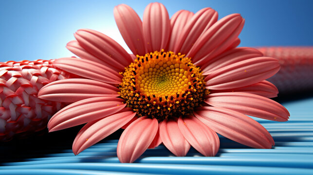 red gerbera flower high definition(hd) photographic creative image